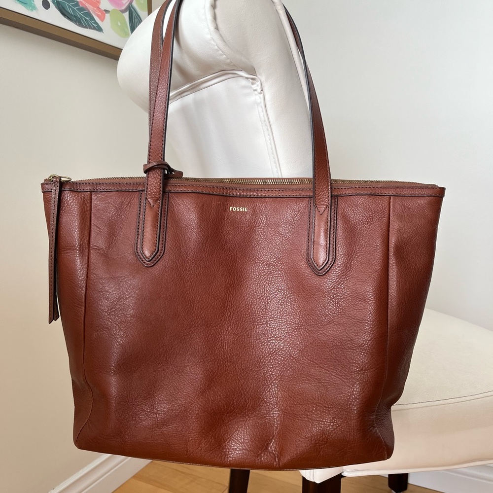 Leather Fossil Bag and Wallet